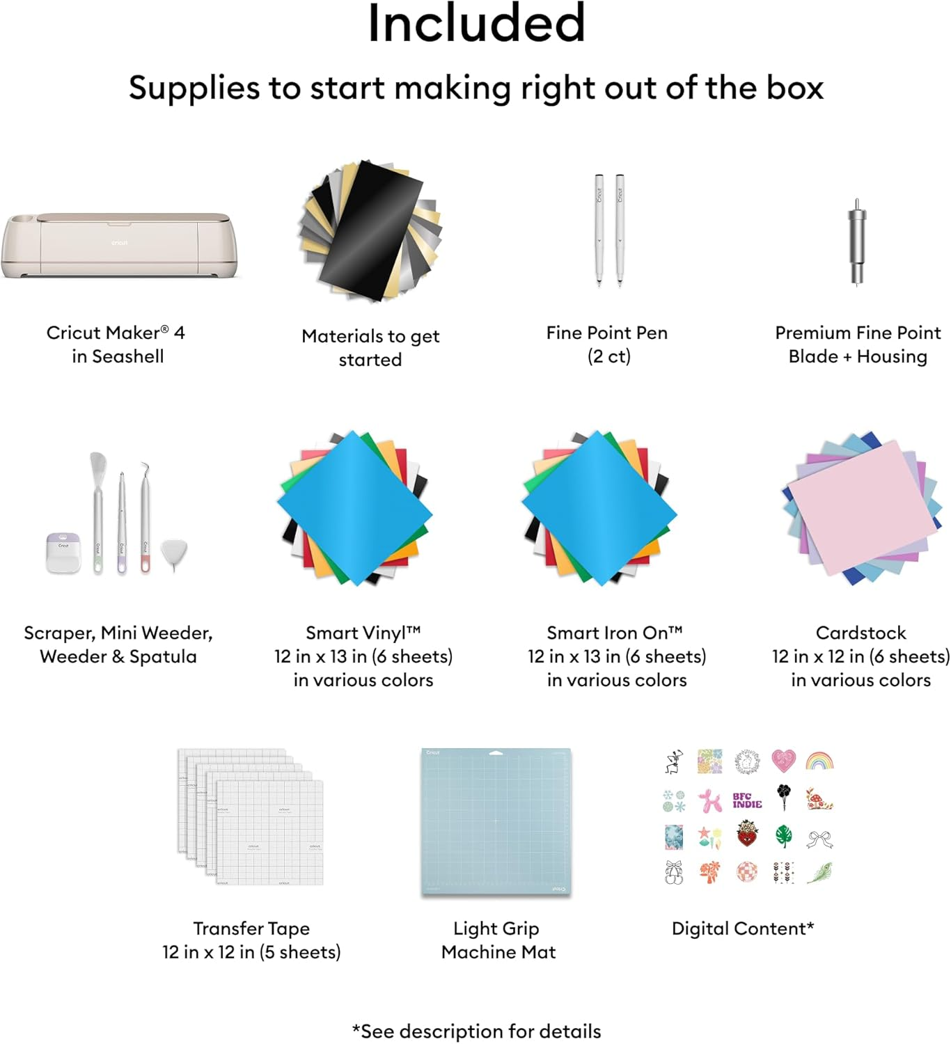 cricut maker 4 smart cutting machine bundle